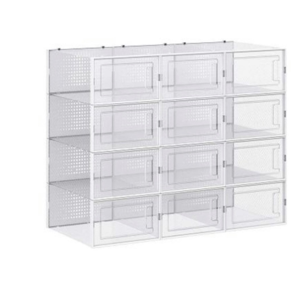12 stackable shoe boxes